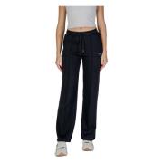 Guess Svarta Snörning Joggers Black, Dam