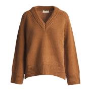 Wakakuu Icons Mjuk Ull Cashmere Blandningströja Brown, Dam