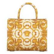 Versace Jacquardmönster canvas toteväska Multicolor, Dam