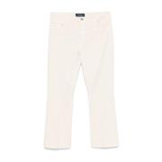 Sportmax Beige Jeans med Klassiska Fickor Beige, Dam