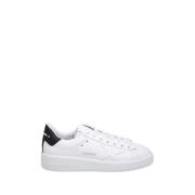 Golden Goose Vit Svart Pure Star Läder Sneakers White, Dam