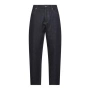 Bottega Veneta Blå Wide Leg Jeans Indigo Tvätt Blue, Herr