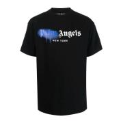 Palm Angels Svarta T-shirts med tryckt logotyp Black, Herr