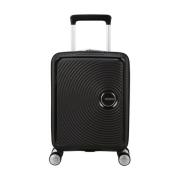 American Tourister Soundbox Mini Trolley Cabin ABS Black, Unisex