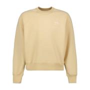 Ami Paris Broderad Crewneck Sweatshirt Beige, Herr