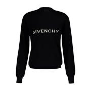 Givenchy Svart Ulltröja Black, Dam