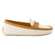 Tod's Beige och Brun City Gommino Mockasiner Beige, Dam