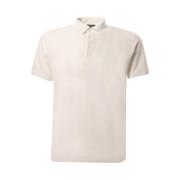 Zanone Vit Polo Shirt Icecotton Slim Fit Beige, Herr