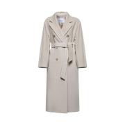 Max Mara Beige Ull Kasmirrock med Juvelknappar Beige, Dam