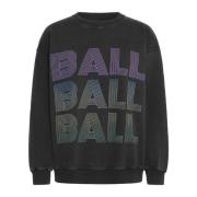 Ball Svart Sweatshirt med Snygg Logo Black, Dam