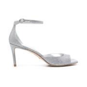 Stuart Weitzman Silver Sandaler för Kvinnor Gray, Dam