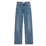 Ami Paris Klassiska Denim Jeans för Kvinnor Blue, Dam