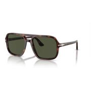 Persol Havana Gröna Solglasögon Brown, Herr