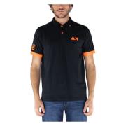 Sun68 Polo Shirts Black, Herr