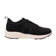 ECOALF Svarta Textil Sportiga Sneakers Kvinnor Black, Dam