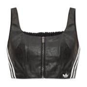 Adidas Originals Fejk läder topp Black, Dam