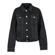 Tommy Jeans Jeansjacka med knappar Black, Dam