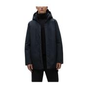 ECOALF Återvunnen Hav Polyester Parka Jacka Black, Herr