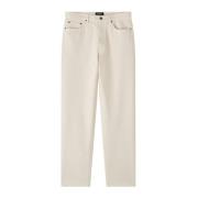 A.P.C. Ecru Martin Bomullsbyxor Beige, Herr