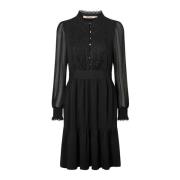 RUE de FEMME Elegant Svart Spetsklänning Black, Dam