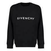 Givenchy Bomullssweatshirt med logodetalj Black, Herr