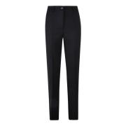 P.A.R.O.S.H. Svarta Ullblandade Flares Black, Dam