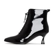 Cesare Gaspari Elegant Stiletto Ankelboots Black, Dam