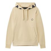 MA.STRUM Ecru Hoodies Beige, Herr