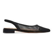 Cesare Gaspari Slingback Ballet Pumps Cira- Black Black, Dam