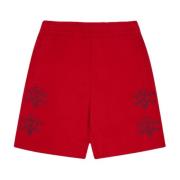 ICECREAM Säsongstryck Sweatshorts Red, Herr