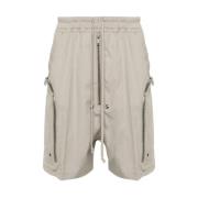 Rick Owens Bauhaus Bela Bomull Bermuda Shorts Beige, Herr