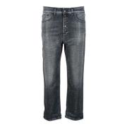 Dondup Smycke Knapp Jeans Gray, Dam