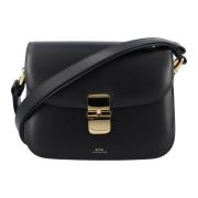 A.P.C. Svart Handväska Sac Grace Elegant Stil Black, Dam