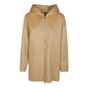 P.A.R.O.S.H. Zip-Through Parka Sweatshirt Beige, Dam