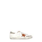 Golden Goose Vita Lädersneakers Ikonisk Stjärnlogo White, Herr