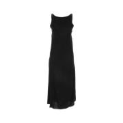 A.P.C. Elegant Svart Satin Junia Klänning Black, Dam