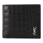 Saint Laurent Alligatorläder Plånbok Cassandre Kollektion Black, Herr