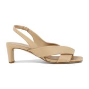 DEL CARLO High Heel Sandals Beige, Dam