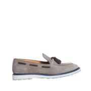 LO.WHITE Klassisk Läder Loafer Sko Gray, Herr