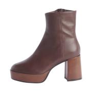 L'ARIANNA Bruna platta skor med plateau Brown, Dam