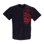 IUTER Skull Tee Svart/Röd Kortärmad Black, Herr