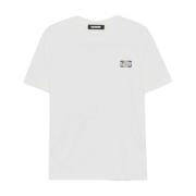 BARROW Logotryckt Unisex Kortärmad T-shirt White, Herr