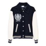 FAMILY FIRST Blå Varsity Collegejacka med Color-Block Design Blue, Her...