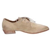 MOMA Eleganta mockasin-ballerinas i mocka Beige, Dam