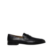 Bally Svart Läder Mockasin Skor Black, Herr