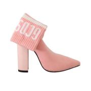 GCDS Heeled Boots Pink, Dam