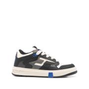 REPRESENT Svarta Vita Lädersneakers med Snörning Black, Herr