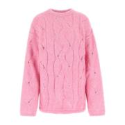 LOW CLASSIC Round-neck Knitwear Pink, Dam