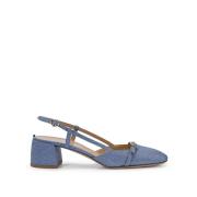 A. BOCCA Flat Sandals Blue, Dam