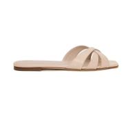 3JUIN Vita Läder Chic Sandaler White, Dam